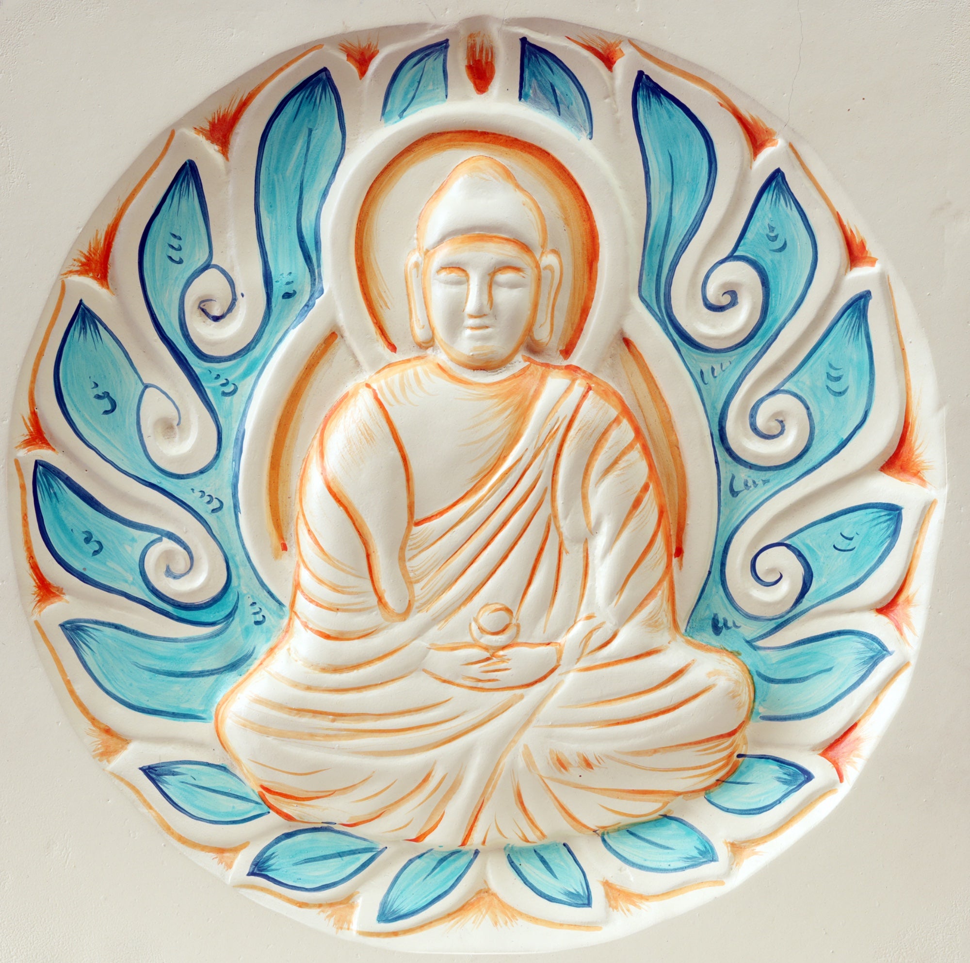Buddha Wall Hanging – Handpainted Meditation Decor