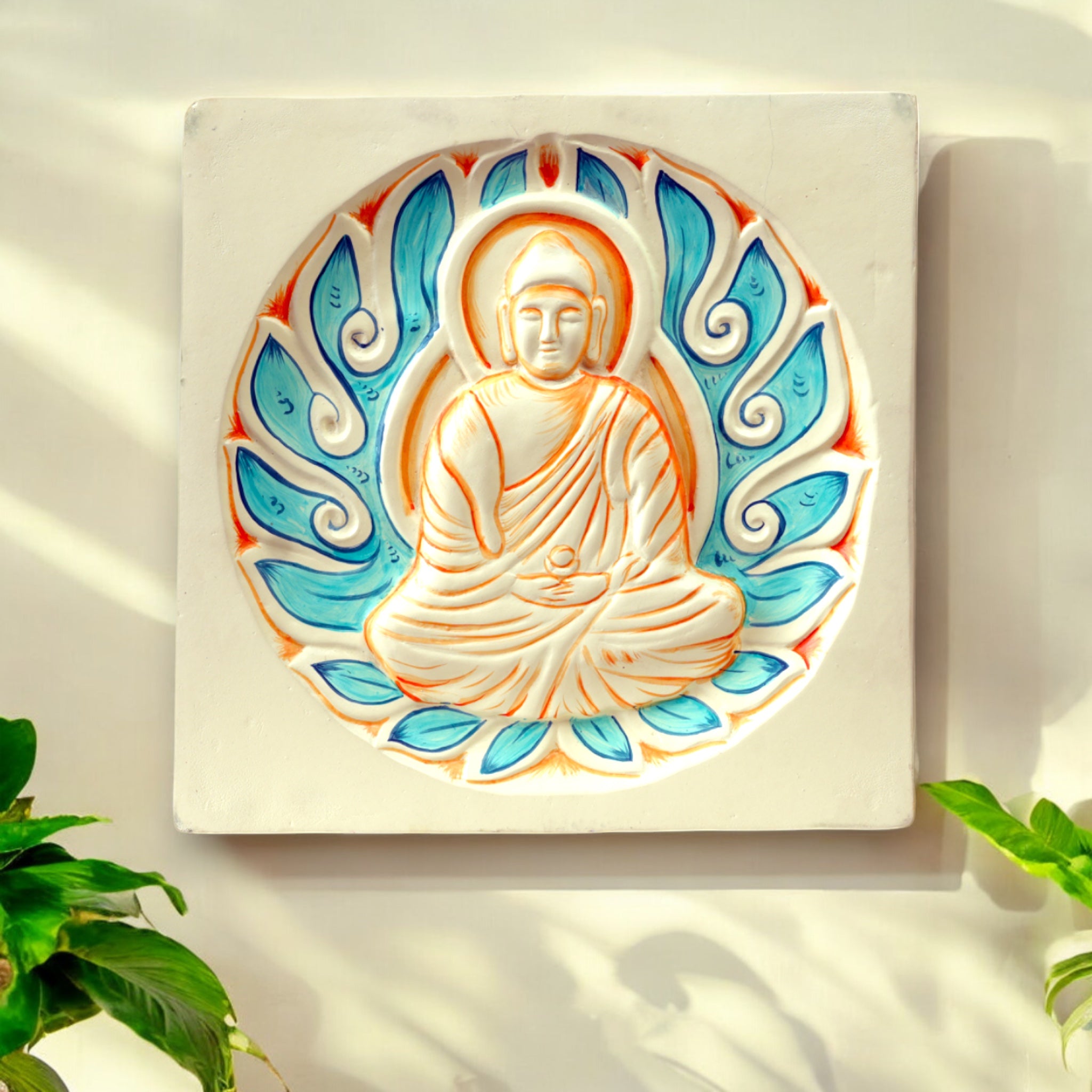 Buddha Wall Hanging – Handpainted Meditation Decor