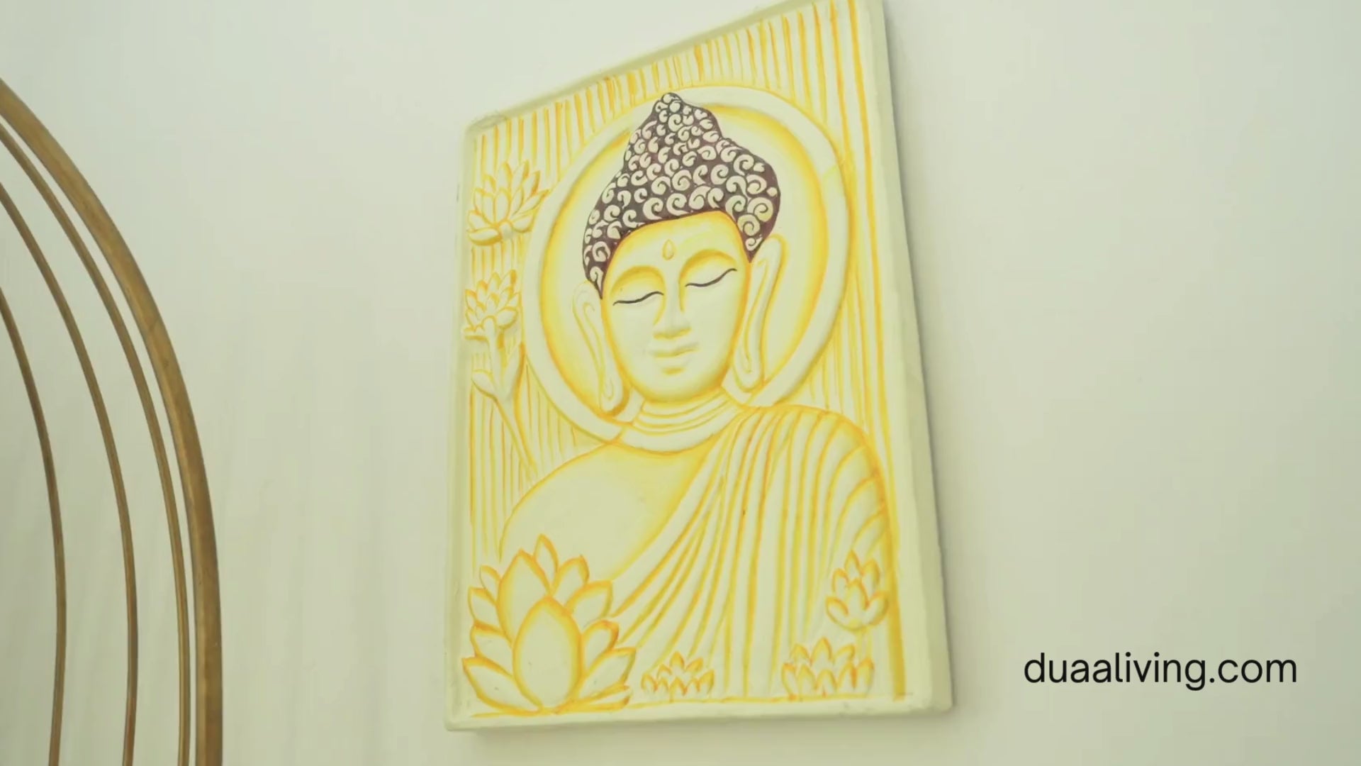 Buddha Face Wall Decor – Eco-Mix Hand-painted Meditation Art