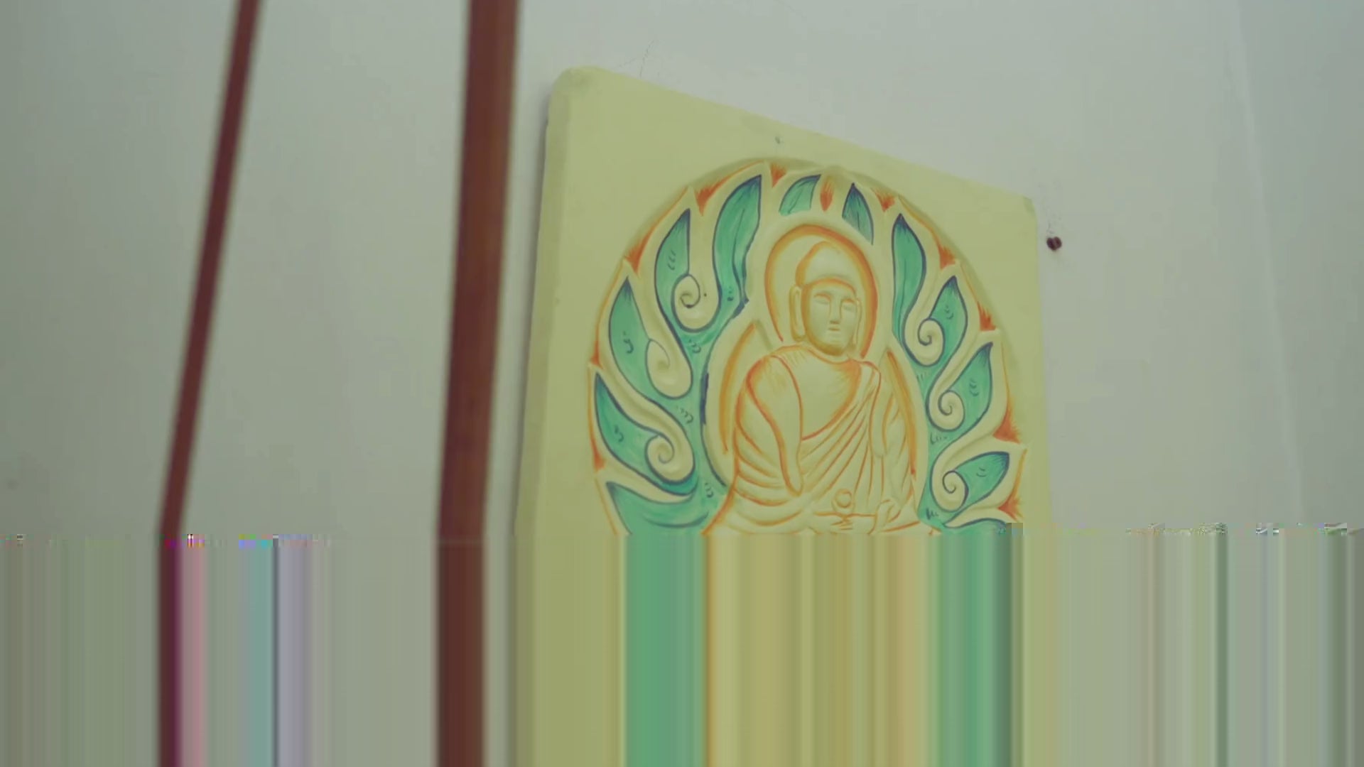 Buddha Wall Hanging – Handpainted Meditation Decor